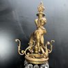 CHERUBS LUSTES GILTED WALL LAMPS - Image 3