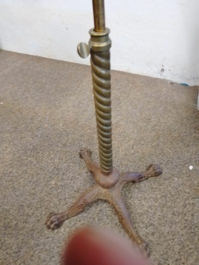 Antique Cast Iron Base Adjustable Table - Image 6