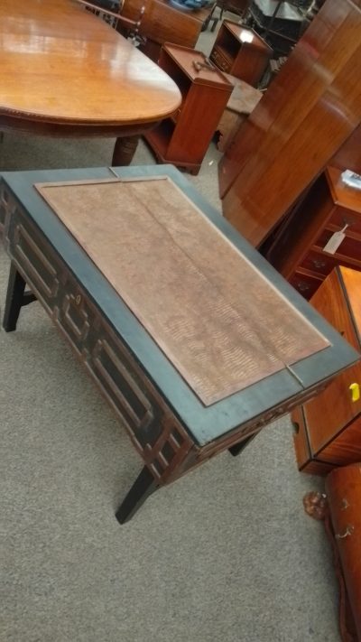 Antique Box Chest On Stand - Image 3