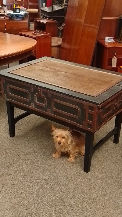 Antique Box Chest On Stand - Image 4