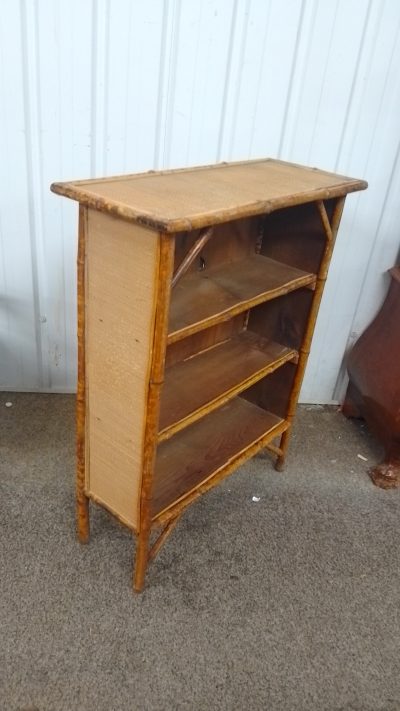 Small Antique 1920's Bamboo Bookcase - Image 2