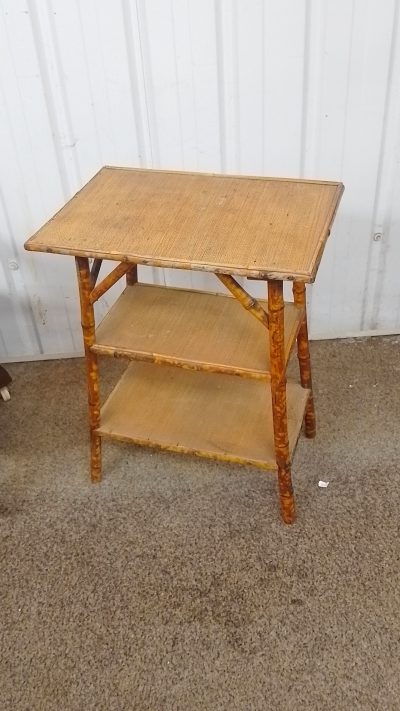 Small Antique 1920's Bamboo Table - Image 3