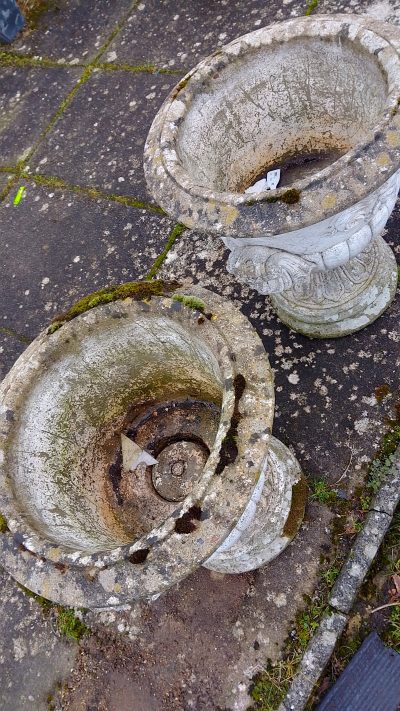 Good 1920's Pair of Garden Urns - Image 9