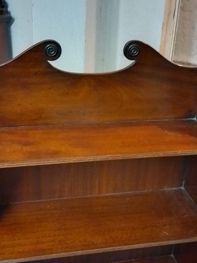 Small Antique Waterfall Bookcase Cabinet - Image 3