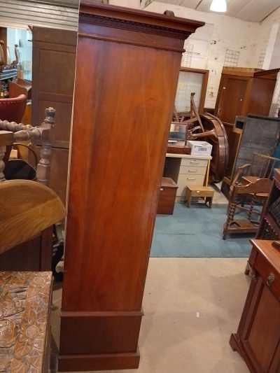 Antique Edwardian Mirror Door Wardrobe - Image 4