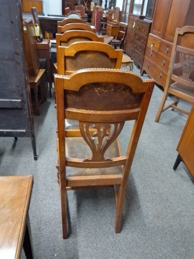 Arts & Crafts Set of 6 Dining Chairs - Image 9