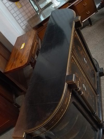 Antique Victorian Ebonized Credenza Cabinet - Image 4