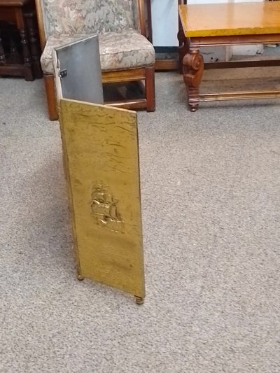 1930's Brass Fire Screen - Image 4