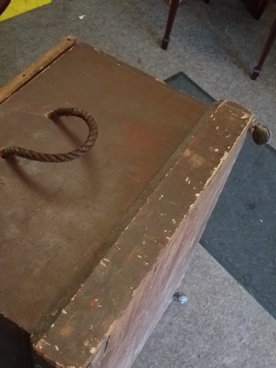 Antique Pine Box Chest Coffee Table - Image 3