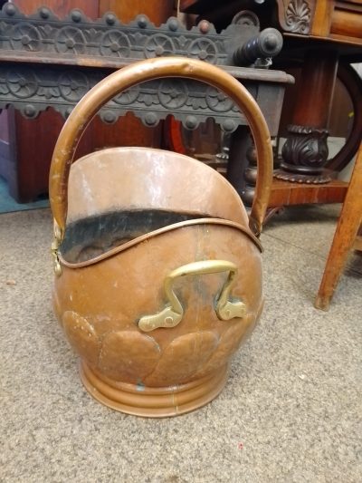 Antique Copper Coal Scuttle - Image 4