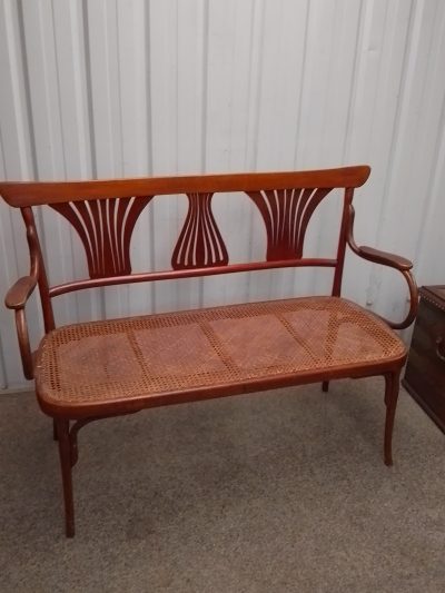 Good Bentwood Chair Back Settee - Image 5