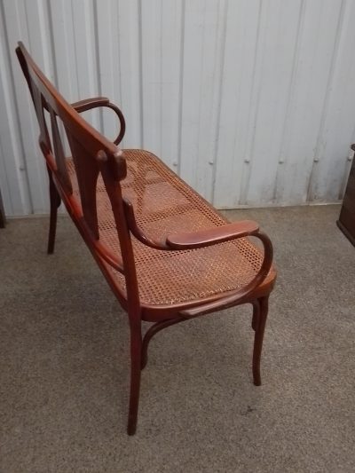 Good Bentwood Chair Back Settee - Image 4