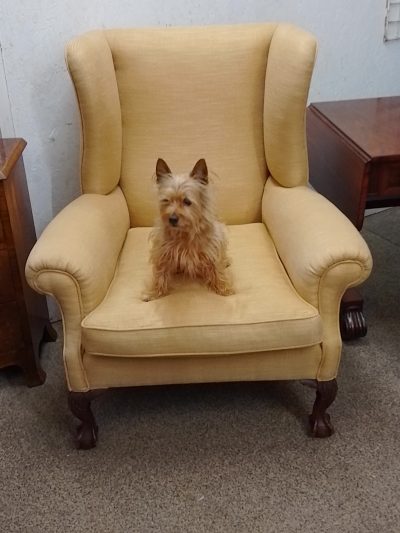 Good Antique Wing Armchair - Image 2