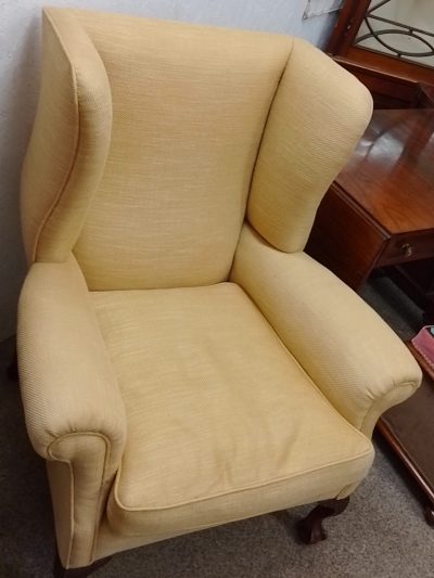 Good Antique Wing Armchair - Image 4