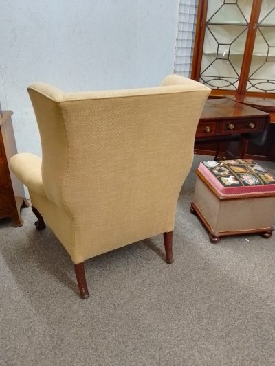 Good Antique Wing Armchair - Image 5