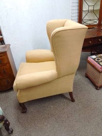 Good Antique Wing Armchair - Image 6