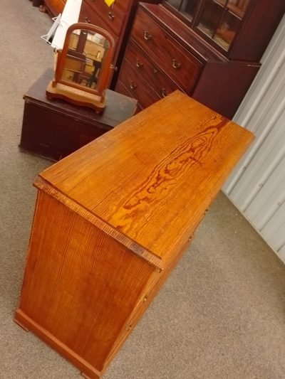 Antique Pitch Pine Chest of Drawers - Image 7