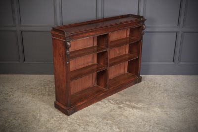 Victorian Mahogany Double Open Dwarf Bookcase - Image 2