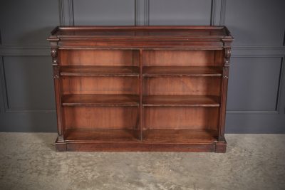 Victorian Mahogany Double Open Dwarf Bookcase - Image 3