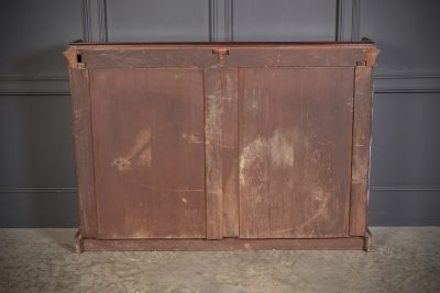 Victorian Mahogany Double Open Dwarf Bookcase - Image 8