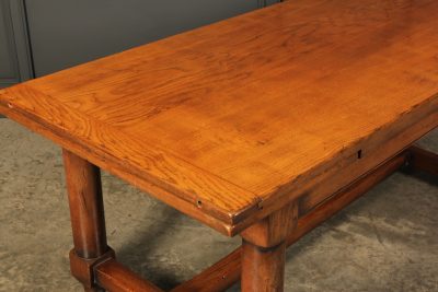 Solid Oak Extending Refectory Dining Table - Image 14