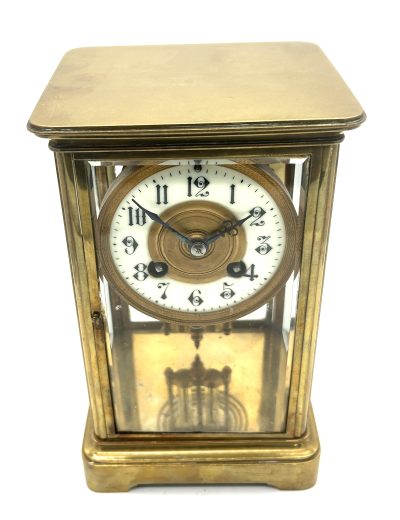 Wonderful French Regulator 4 glass Mantel clock – ca1900 - Image 9