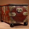 Dutch Colonial Hardwood And Engraved Brass Chest 18th Century.  - Image 7