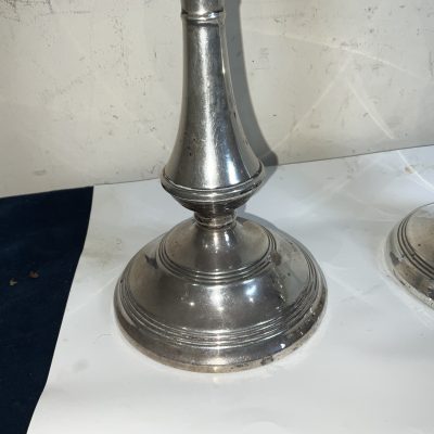 CANDLE STICKS. SILVER PAIR - Image 4