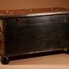 Dutch Colonial Hardwood And Engraved Brass Chest 18th Century.  - Image 8