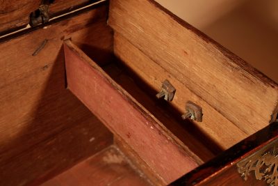 Dutch Colonial Hardwood And Engraved Brass Chest 18th Century.  - Image 10