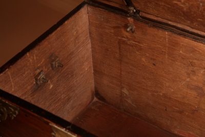 Dutch Colonial Hardwood And Engraved Brass Chest 18th Century.  - Image 11