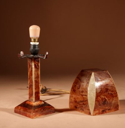 Art Deco Very Rare And Very Complete Celluloid Small Table Lamp.  - Image 7