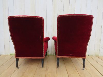 Pair Of Antique French Napoleon III Armchairs - Image 6