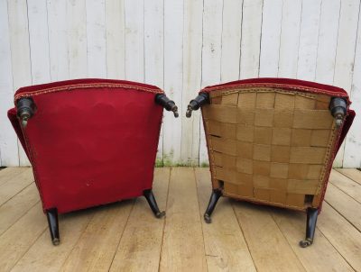 Pair Of Antique French Napoleon III Armchairs - Image 7