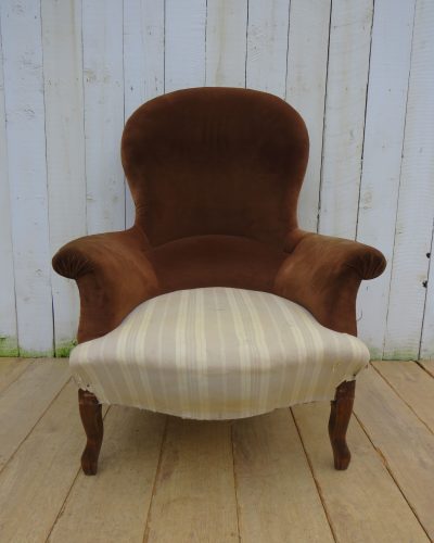 Antique French Napoleon III Armchair - Image 2