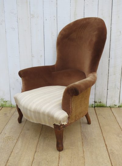 Antique French Napoleon III Armchair - Image 8