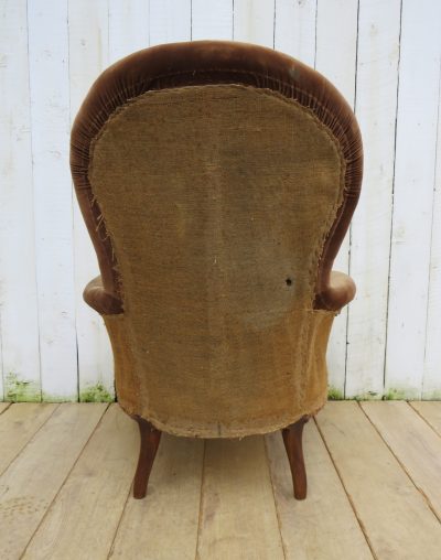 Antique French Napoleon III Armchair - Image 6