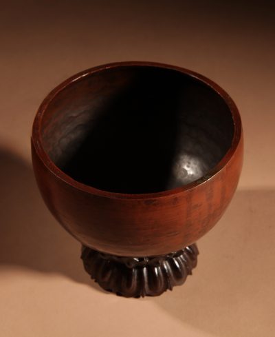 Interesting Complete Copper/Brass Set Of A Mini Japanese Buddhist Chanting Bell (Singing bowl) - Image 5