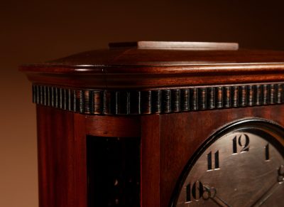 Art nouveau Rare Germany, Furtwangen/Black Forest Mahogany Mantel Clock Circa 1895.  - Image 11