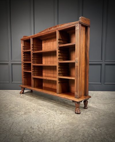 Impressive Large Anglo Indian Mahogany Open Bookcase - Image 2