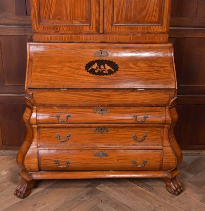 18th-century Dutch Bombe Bureau Bookcase SAI1379 - Image 3