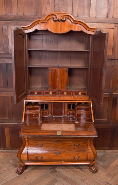 18th-century Dutch Bombe Bureau Bookcase SAI1379 - Image 4