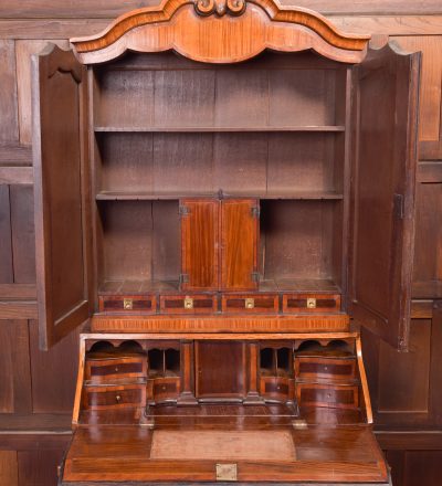 18th-century Dutch Bombe Bureau Bookcase SAI1379 - Image 5