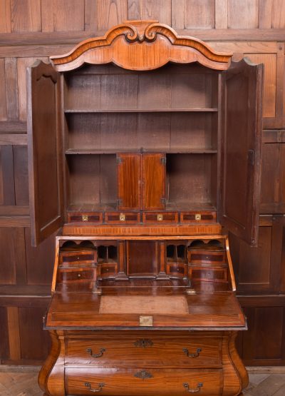 18th-century Dutch Bombe Bureau Bookcase SAI1379 - Image 7