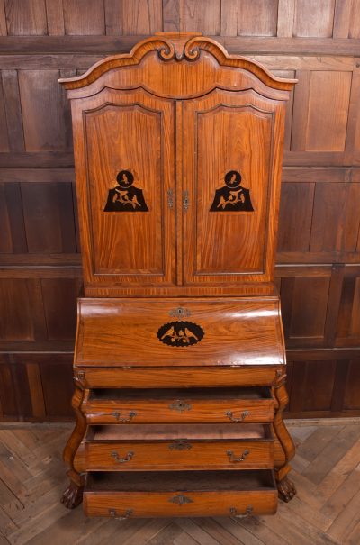 18th-century Dutch Bombe Bureau Bookcase SAI1379 - Image 15