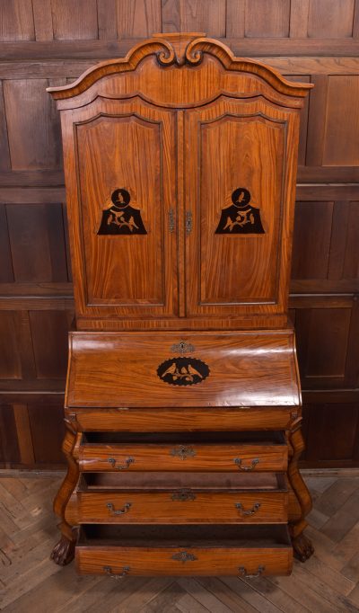 18th-century Dutch Bombe Bureau Bookcase SAI1379 - Image 16