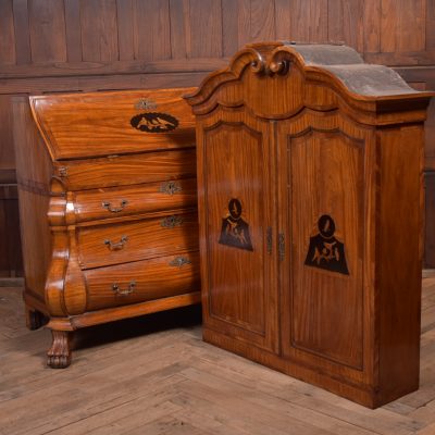 18th-century Dutch Bombe Bureau Bookcase SAI1379 - Image 30