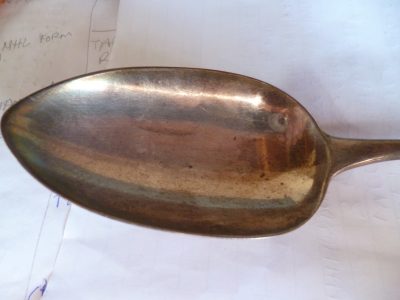 SILVER GEORGIAN BASTING SPOON  1809 WILL EATON  29 CM  120 GRAMS - Image 2