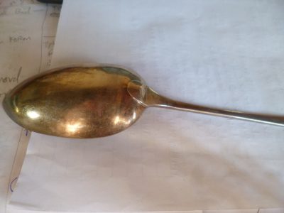 SILVER GEORGIAN BASTING SPOON  1809 WILL EATON  29 CM  120 GRAMS - Image 5