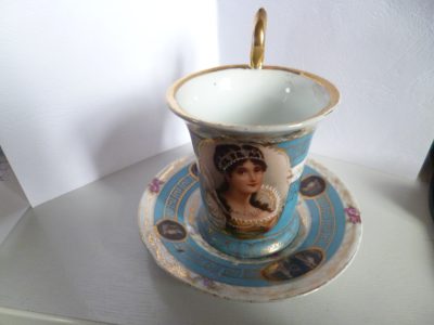 NAPOLEONIC TYPE CUP AND SAUCER PERFECT - Image 5